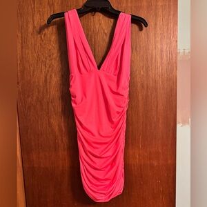 Vibrant Pink Sleeveless Dress